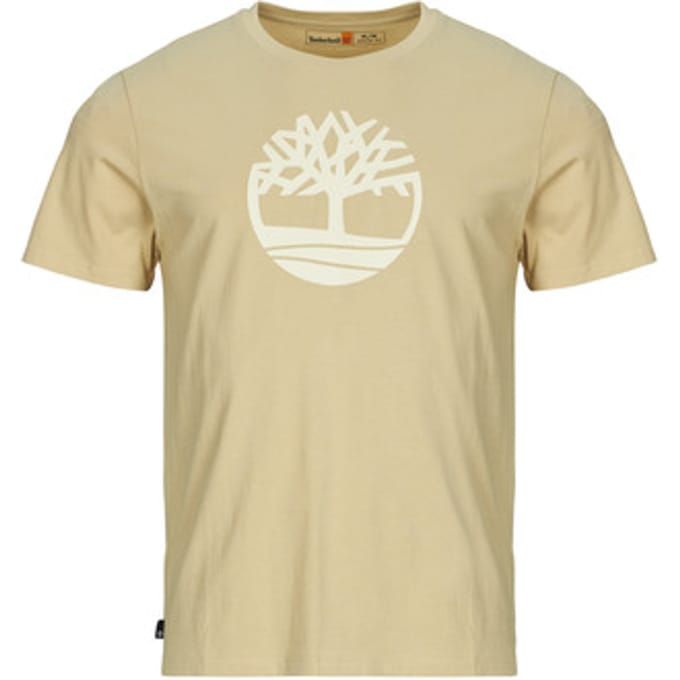 Timberland T-Shirt Met Boomlogo, Beige