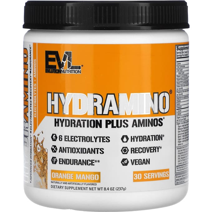 EVLution Nutrition, HydrAmino, Saveur Orange Mangue, 8,4 oz (237 g)