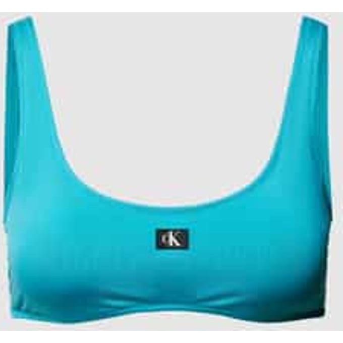 Bikinitop met labelbadge, model 'MONOGRAM'
