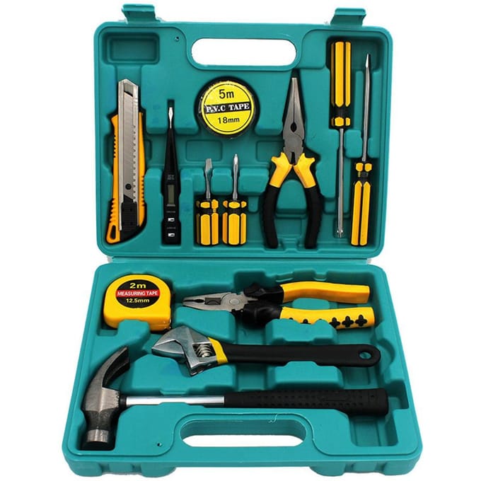 Multifunctionele auto-onderhouds- en reparatiegereedschapsset Gereedschap voor het demonteren en monteren van meubels voor thuis Set A black