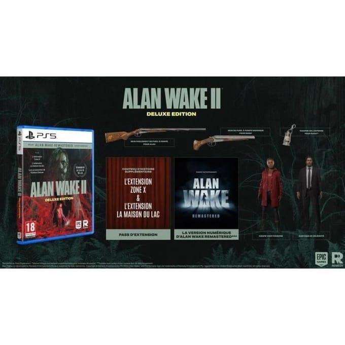 Just for Games Alan Wake 2 Deluxe Edition (PS5) Duits, Engels, Spaans, Frans, Japans PlayStation 5