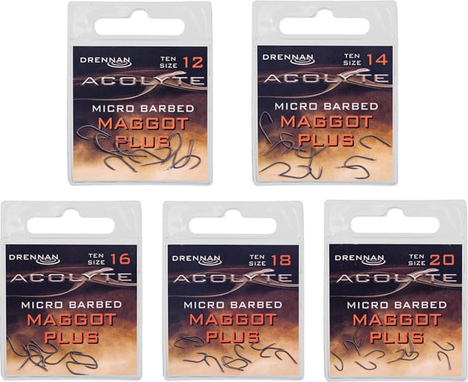 Drennan Acolyte Maggot Plus Spade - Micro Barbed (10pcs) - Maat : 12