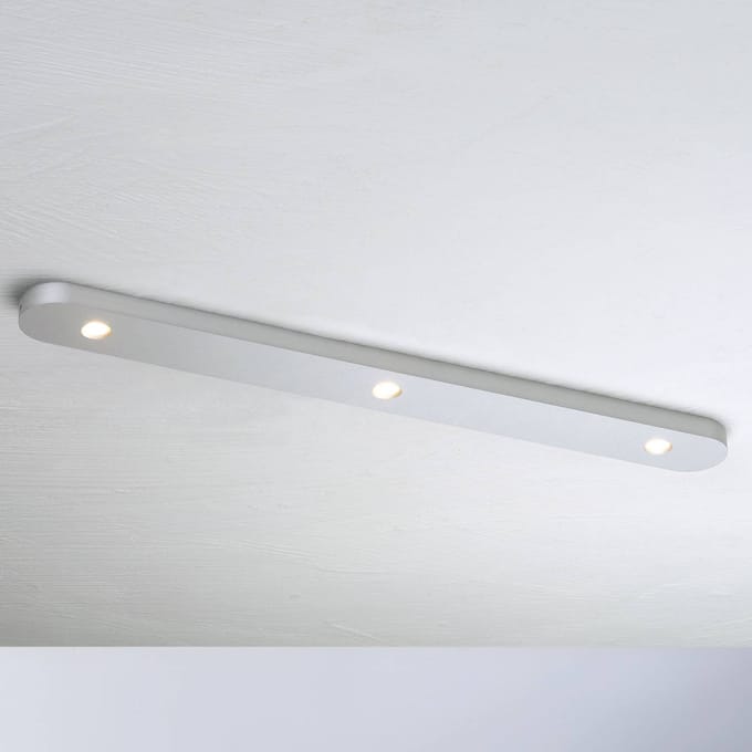 Bopp Close LED plafondlamp 3-lamps aluminium