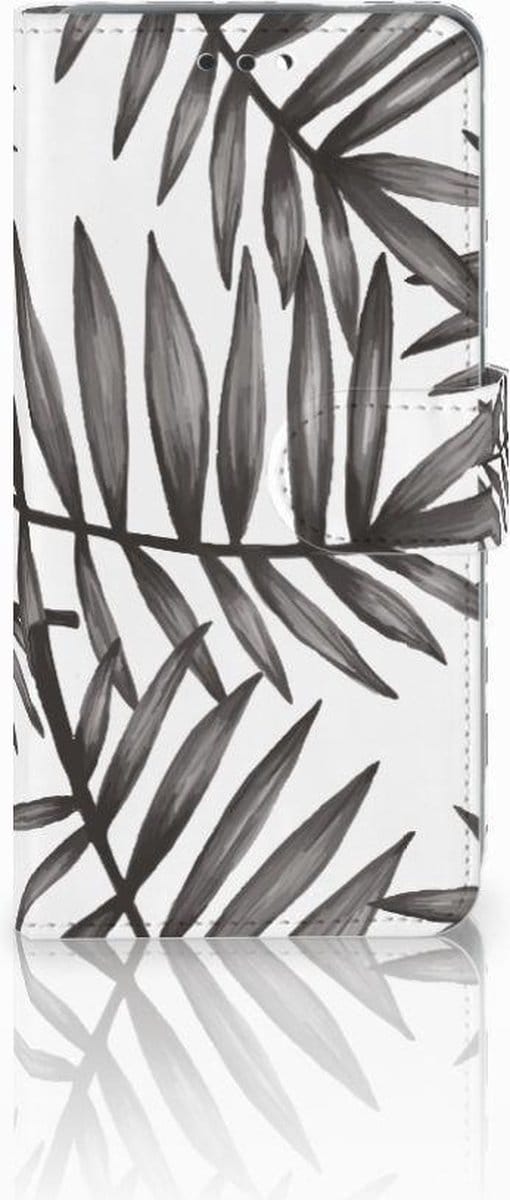 Nokia 3.1 (2018) Hoesje Leaves Grey