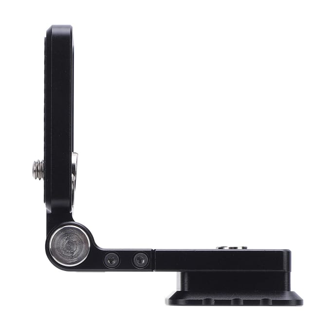 Opvouwbare L-vormige snelkoppelingsplaat camera L-beugel verticale horizontale omschakeling met 1/4 inch black