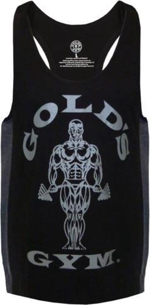 GGVST010 Muscle Joe Tonal Panel Stringer Vest - Black - XL