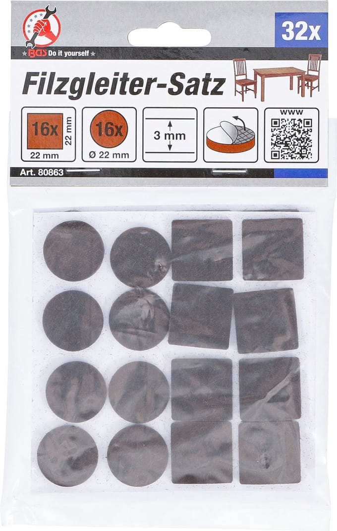 BGS Viltglijderset bruin 32 delig