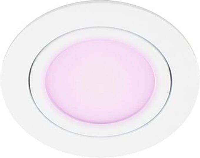 Set 3x - Mondo ondiepe inbouwspot - White & Color - rond WIT 8Watt IP65 - Zigbee 3