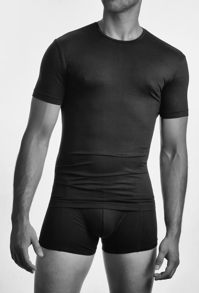 Claesen's® - T-Shirt Zwart V-Neck PimaCLS 121-Black-M