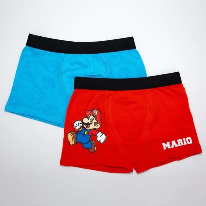 Super Mario kids boxers 2 pc's per pack 6 jaar