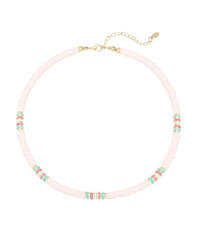 Ketting | Gekleurd | Roze