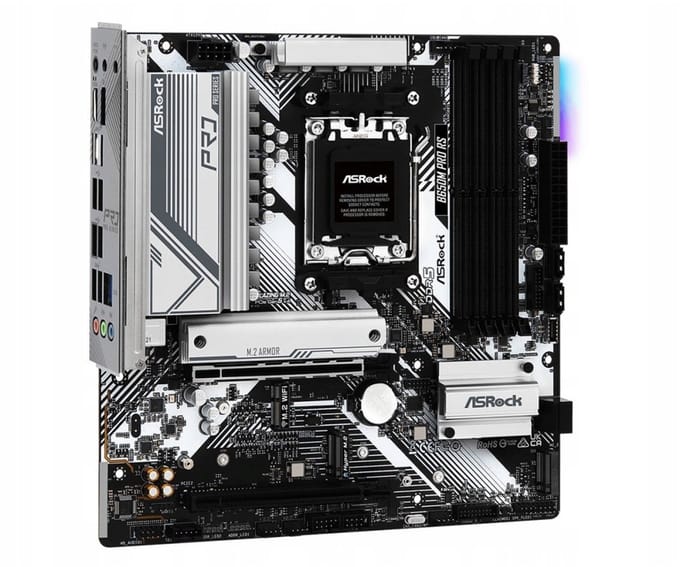 ASRock B650M PRO RS – MicroATX Moederbord – DDR5 – AM5 – 2.5G LAN – PCIe 4.0 – Gaming