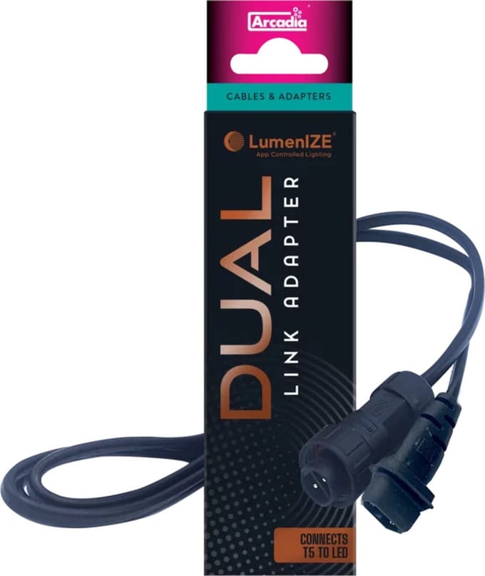 Arcadia T5 naar LED linkkabel 1,2 m voor LumenIZE terrariumverlichting