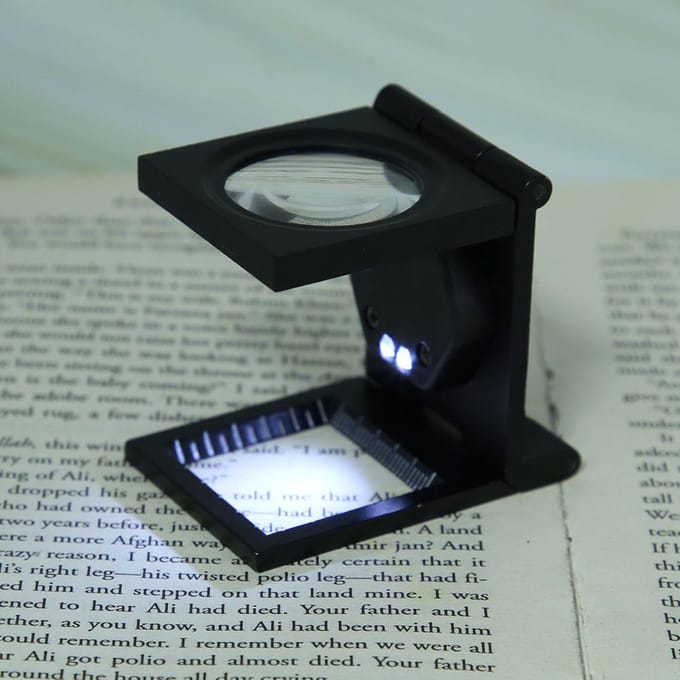 30X Opvouwbare Zakloep Draagbare Vergrootglas voor Telefoon Computer Reparatie