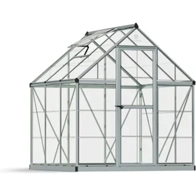Canopia Kweekkas Harmony 6x6 - Polycarbonaat - Zilver - 185x186x208cm