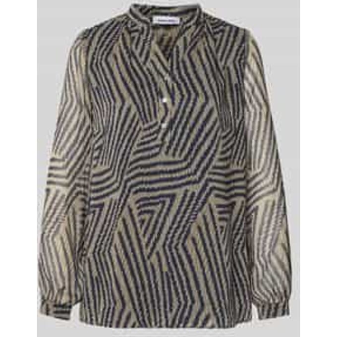 Blouseshirt met V-hals