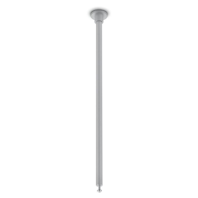 Spanningsrail Ophangset - 2 Stuks - DUOLINE - 25cm - Mat Titaan - Rond - Aluminium