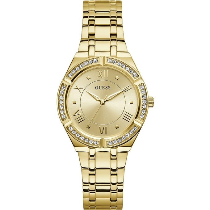 Guess GW0033L2 dames horloge 36 mm - Goudkleurig
