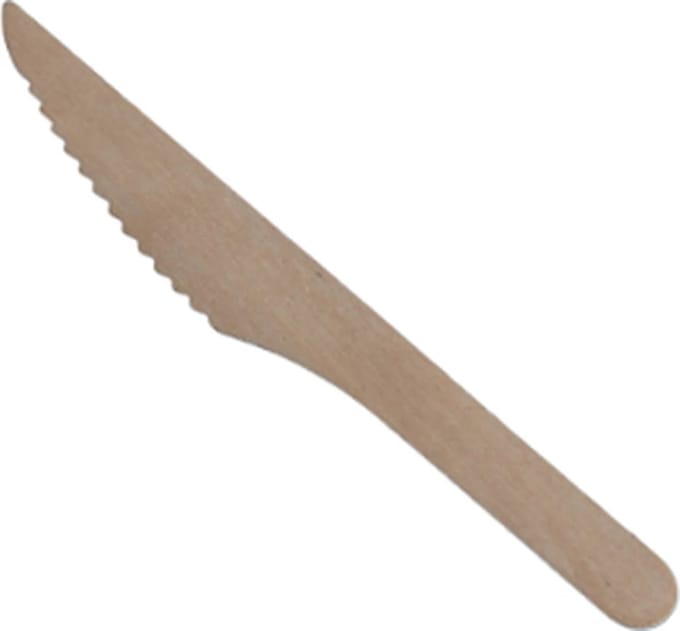 Houten Mes - 100 Stuks Houten Mes 16 cm