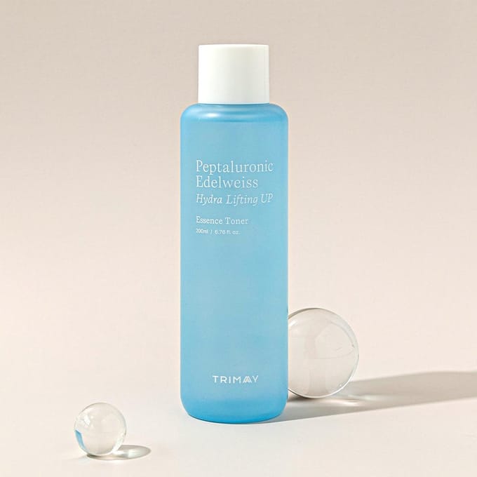 Trimay Peptaluronic Edelweiss Hydra Lifting Essence Toner blue