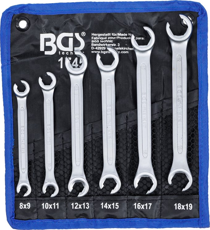 BGS - open - ringsleutelset - 6-delig