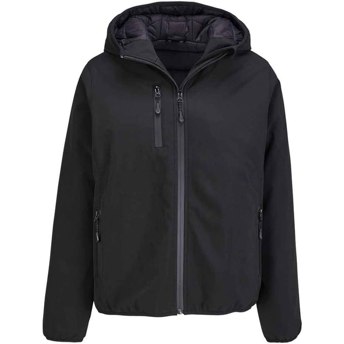 SOLS Dames/Dames Falcon gewatteerd softshell jack (Zwart)