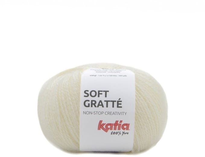Katia Soft Gratté - 79 ecru - Mohair-Look Acryl Garen