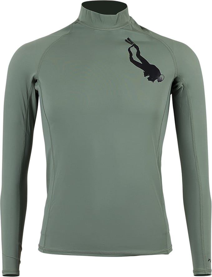 Procean UV-werend lycra longsleeve | Heren | Diver | groen| Maat S