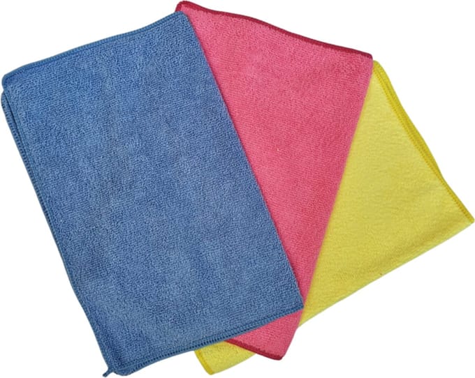 Grote microvezeldoeken 30x40cm set van drie stuks.