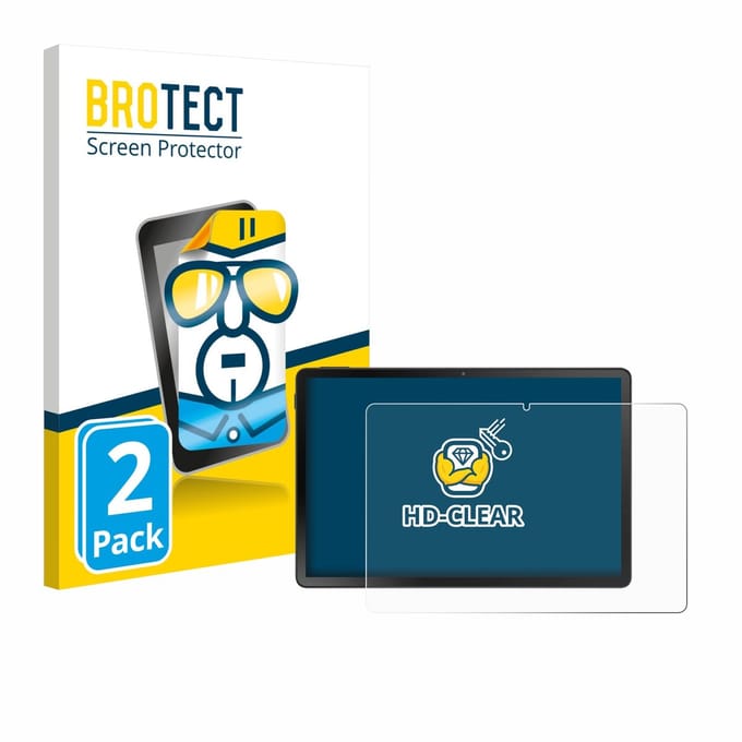 BROTECT - Screenprotector voor Doogee U11 Pro - Folie Beschermfolie transparant 2 Stuks