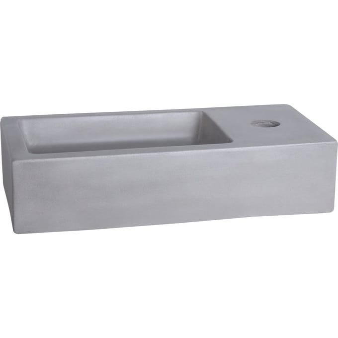 Differnz Ravo Fontein - Wasbak Beton - Lichtgrijs - 38.5 x 18.5 x 9 cm