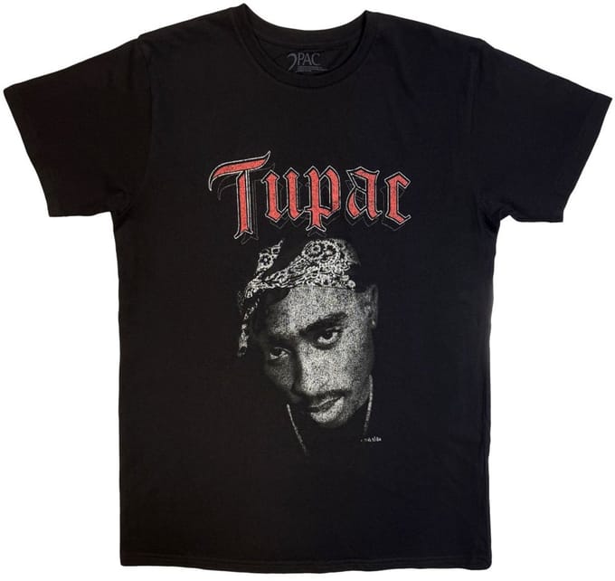 Tupac - Icon Heren Tshirt - S - Zwart