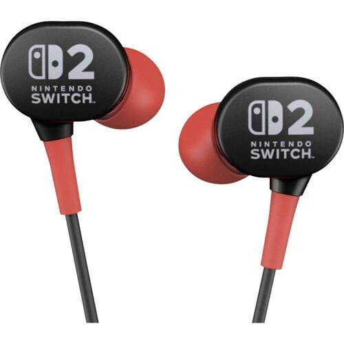 PowerA Wired Earbuds for Nintendo Switch 2- Black