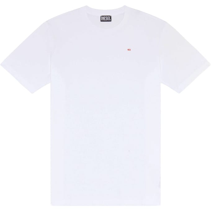 Diesel Just Microdiv T-shirt Met Korte Mouwen Wit S Man