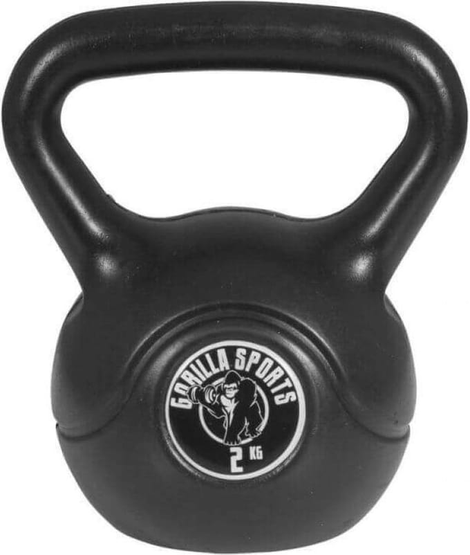 Gorilla Sports Kettlebell - Kunststof - Trainingsgewicht - 2 kg