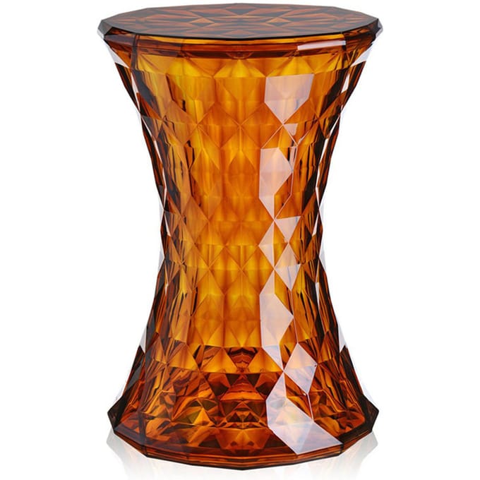Kartell - Stone kruk - amber - goud