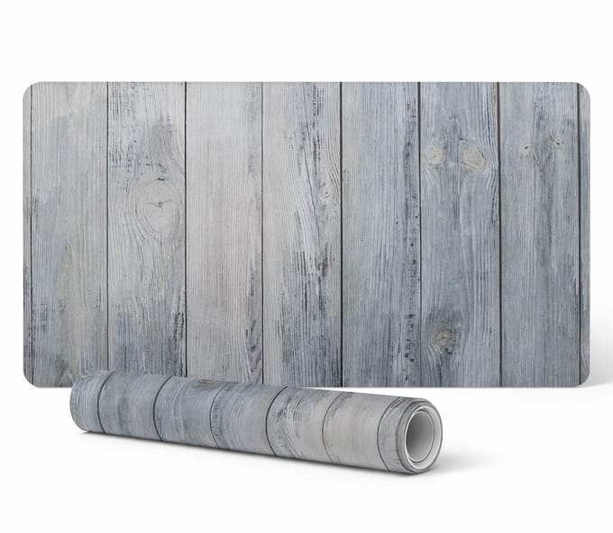 Moderne vinyl toetsenbordmat in rustieke stijl, 90x45 cm
