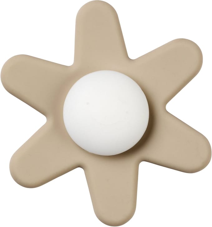 Nattou SILICONE Spinner - Bloem - 9 cm - Klei