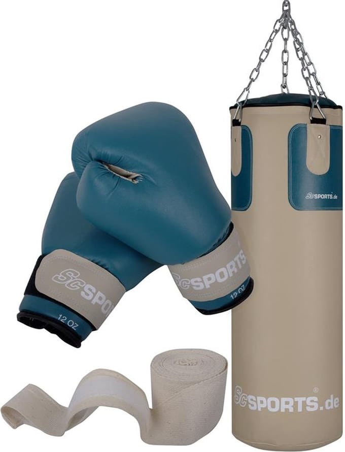 ScSPORTS® Boksset - Bokszak 25 kg - Incl. bokshandschoenen en bandages - Volwassenen