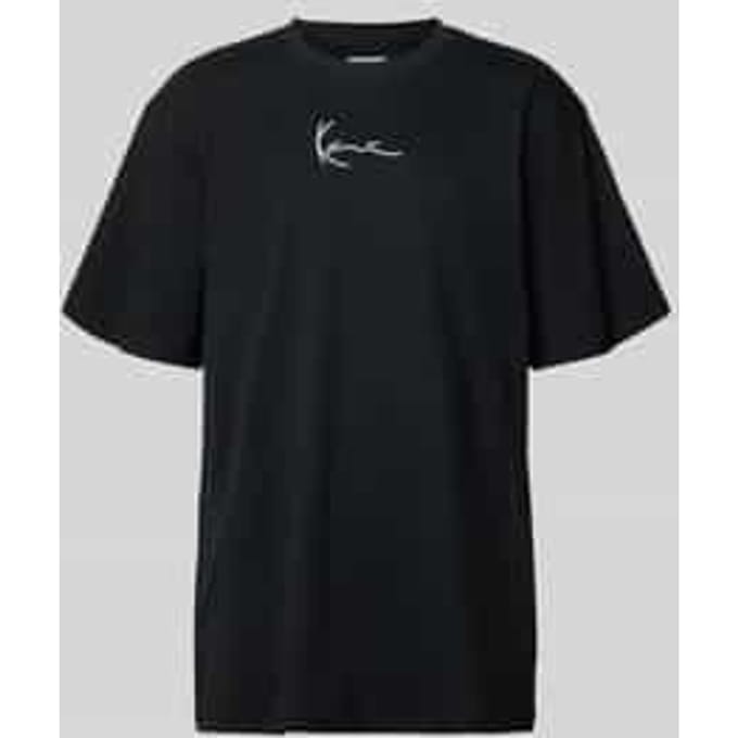 T-shirt met Labelstitching en Ronde hals