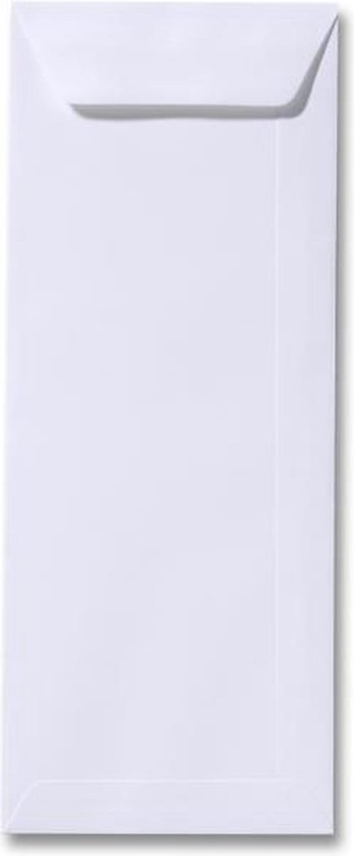 Envelop 12,5 x 31,2 Wit, 100 stuks