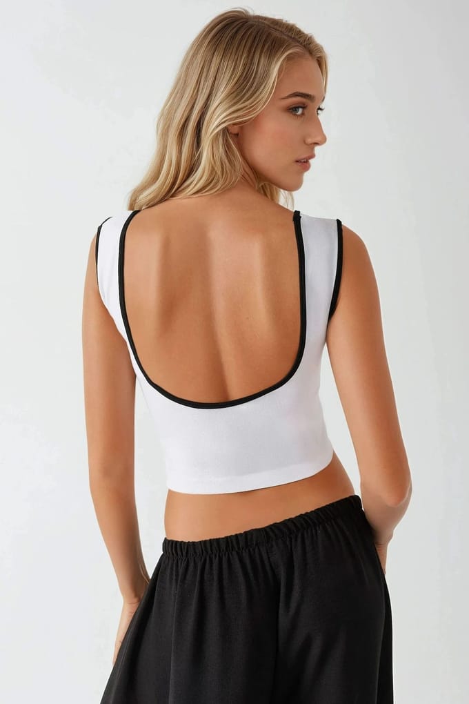 Gecombineerde Aansluitende Crewneck Tanktop
