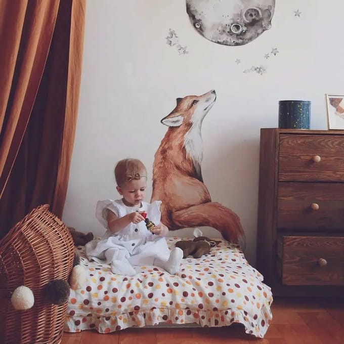 Stickers voor baby's Dekornik Mr. Fox Good Night