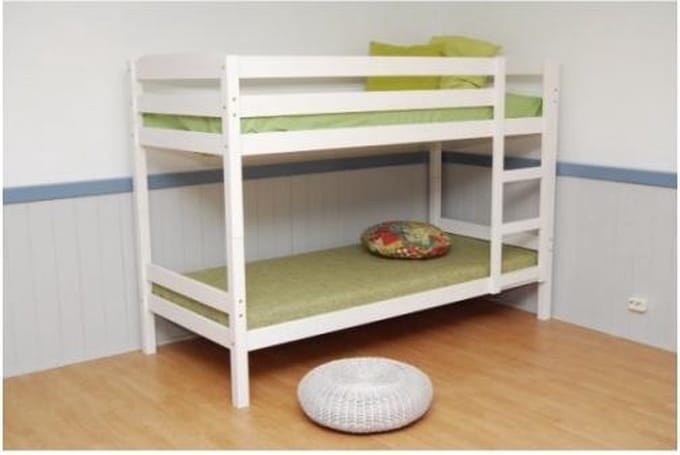 Hout Stapelbed Wit Deelbaar 90x200