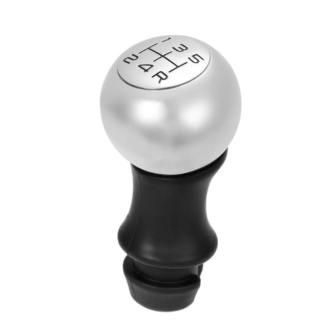 Gear Shift Knob Chrome Head Lever Adapter Manual 5-Speed Transmission Replacement for Peugeot 106 zilver