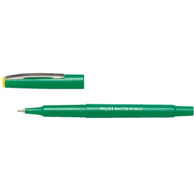 FINELINER PILOT RAZOR POINT SW-10 PP 0.4MM GROEN