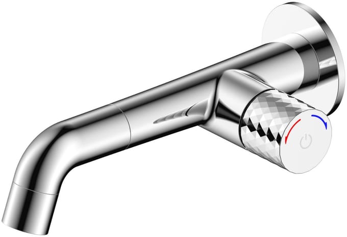 ALONI Flow inbouw wastafelkraan – drukknop – chroom