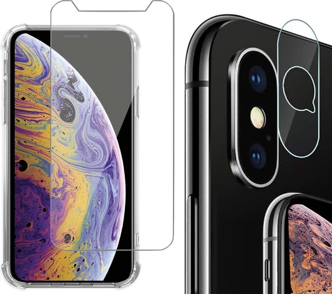 Geschikt voor iPhone XS Max Screen Protector Glas en Camera Screenprotector
