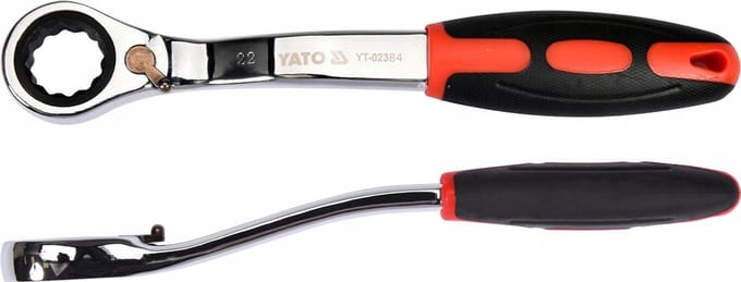 Yato Ringsleutel met Ratel 22mm CrV Afgebogen