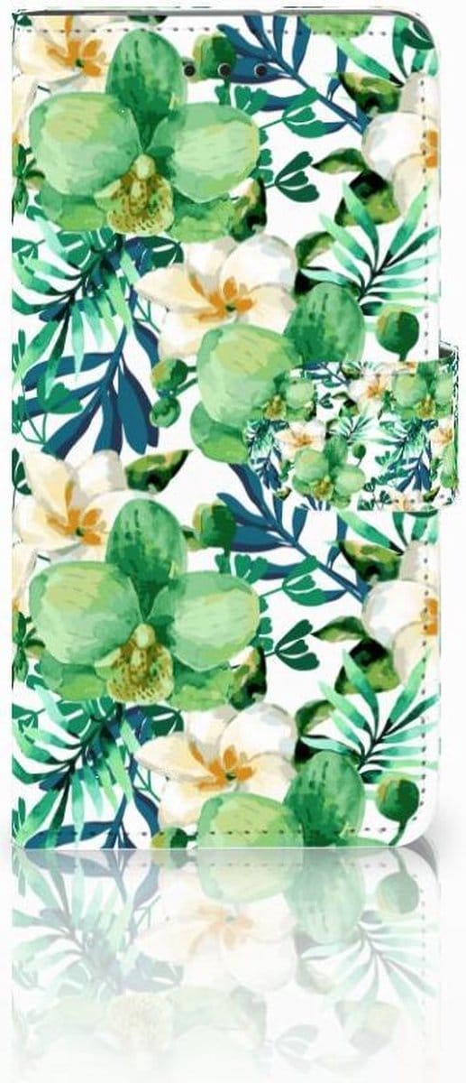 Motorola Moto G7 Play Hoesje Orchidee Groen